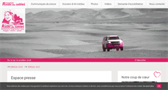 Desktop Screenshot of espace-presse.trophee-roses-des-sables.com