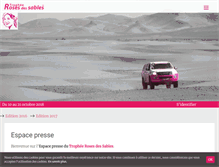 Tablet Screenshot of espace-presse.trophee-roses-des-sables.com