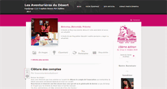 Desktop Screenshot of lesaventurieresdudesert.trophee-roses-des-sables.org